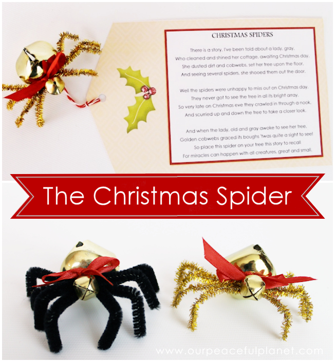 The Christmas Spider DIY Free Poem Printable Our Peaceful