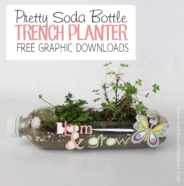 Here’s a wonderful and practical upcycle project! We’ve got three different types of planters you can make using plastic soda bottles! One is even self-watering. Ü There’s also a FREE DOWNLOAD.