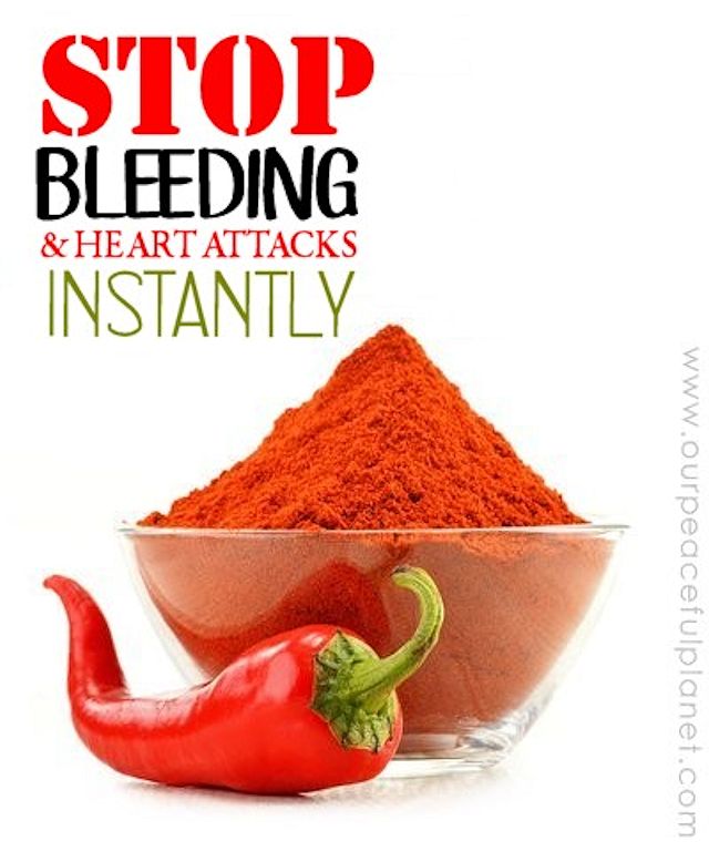 Stop Bleeding and Heart Attacks Instantly With Cayenne