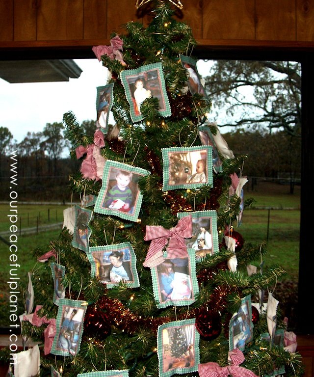 Decorate your Christmas tree with family photographs for an incredibly meaningful holiday look.  We show you how to make fabric ornaments printing right on your inkjet printer!  No sewing is needed.