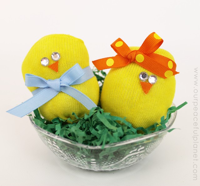 This little girl and boy chick are as cute as can be! Made from toddler socks, a little stuffing, and a couple extras, they will put a smile on anyone face, child and adult alike! You can also put a few drops of essential oil in them and make them drawer fresheners!