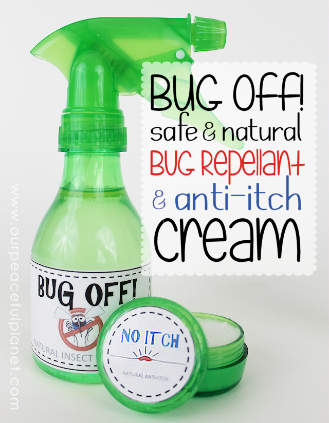 You don’t have to use dangerous insect repellants containing DEET. We’ve got a natural bug repellant you can easily make that works wonderfully and won’t harm the body in any way. We’ve also got some anti-itch cream you can make in case you do get bit. Plus, we have some really nice FREE DOWNLOADABLE LABELS!