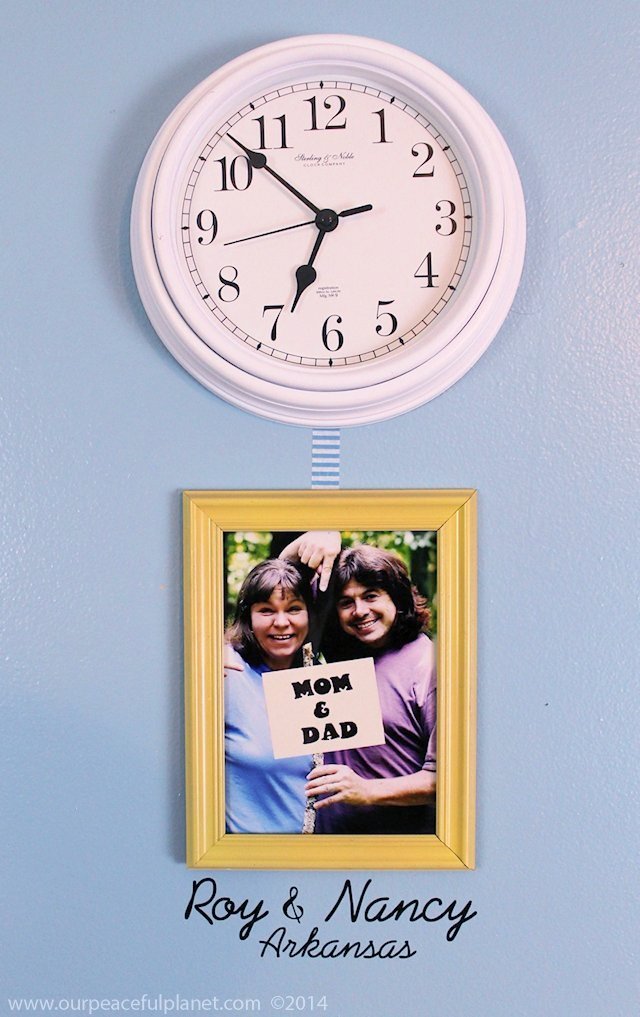 Do you have kids who have moved away or other extended family members that you’re close too? Create a time zone clock wall complete with photos to keep them in your mind and hearts all day long! It’s the next best thing to being there! Well, not really but it’s still pretty cool.