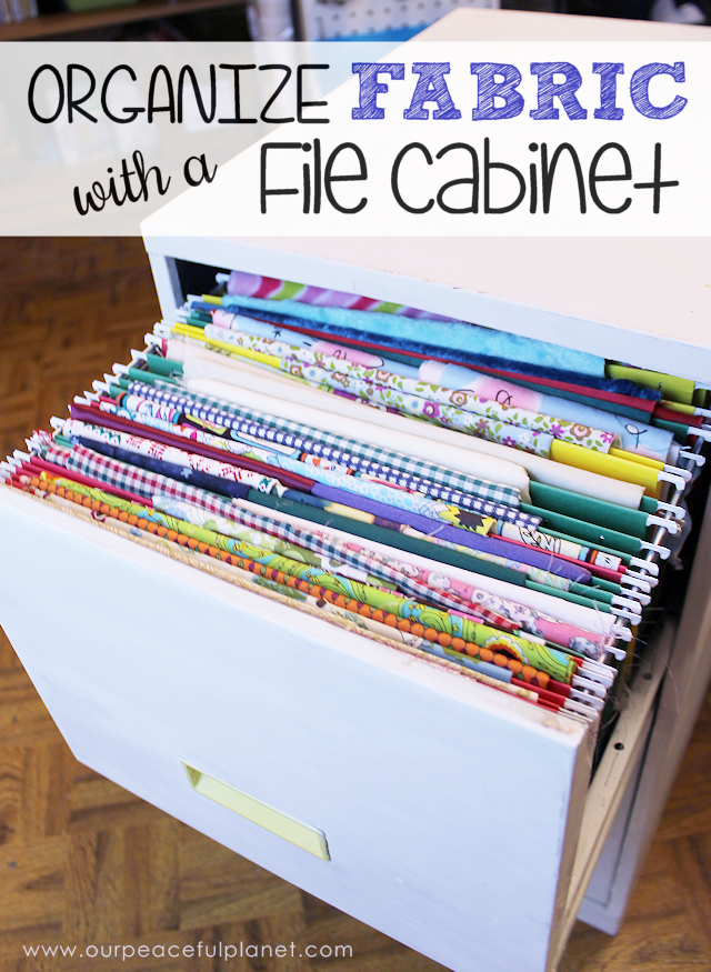 If you're a sewer or crafter with lots of small pieces of fabric lying around we've got a clever and unique way to organize fabric using a file cabinet!