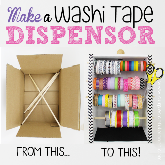 tentoonstelling kin vacht Washi Tapes Dispenser from a Box | Our Peaceful Planet