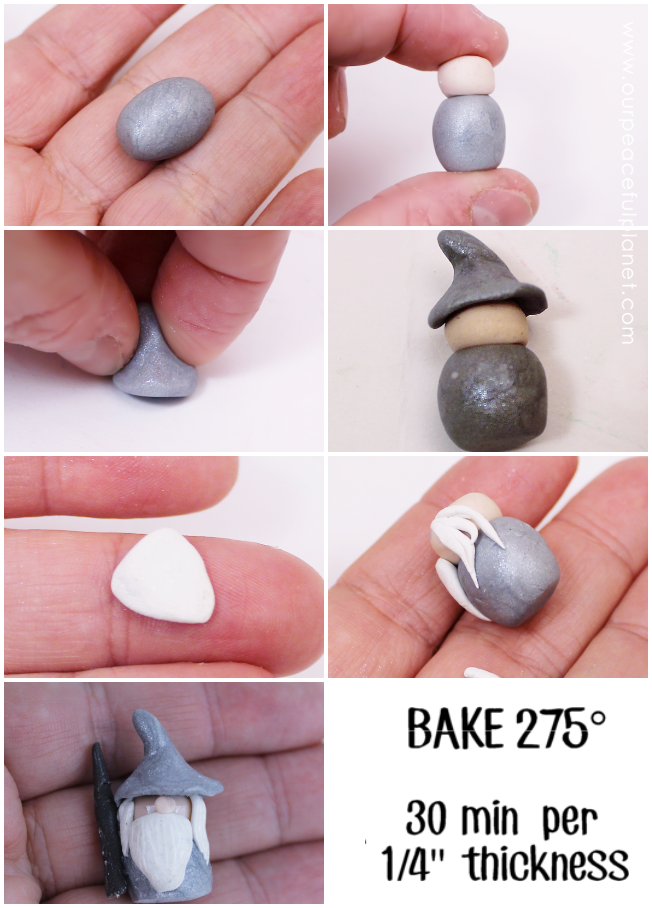 This simple hobbit door is so easy to make from colored hardening clay that anyone can do it! Use it for jewelry, bookmarks etc. Makes a great Tolkien gift!