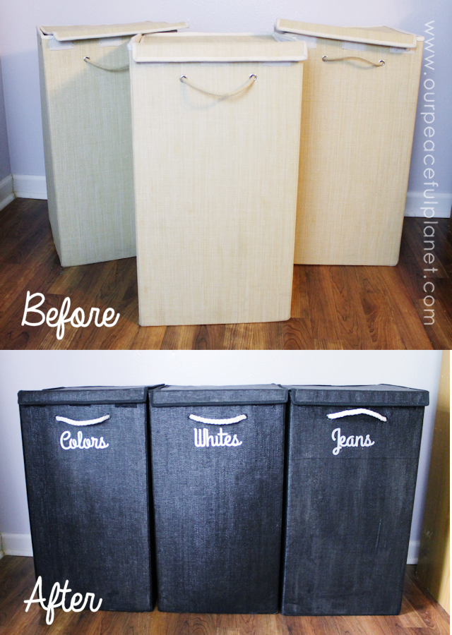 This Clothes Hamper Redo shows that there's not much you can't make look new again if you try. Paint alone can work wonders! Saved me $100 for a new set.