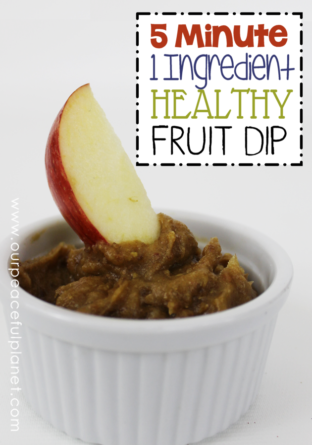 Here's a healthy fruit dip recipe that takes 5 minutes to make (after you soak the dates). Use it as is for dipping, make candy apples and much more!