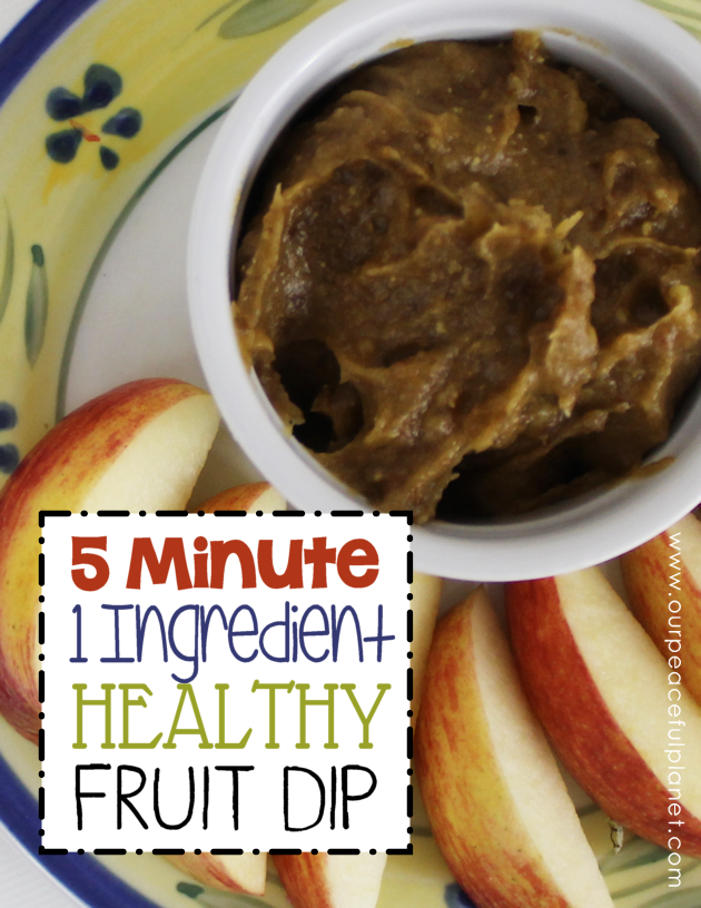 Here's a healthy fruit dip recipe that takes 5 minutes to make (after you soak the dates). Use it as is for dipping, make candy apples and much more!