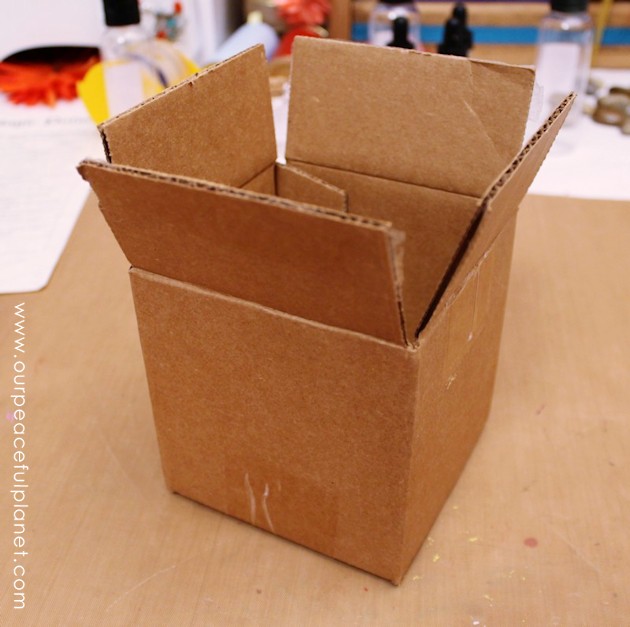 We'll show you how to turn a small cardboard box into a beautiful upcycled Celtic style container! All you need is some a hot glue gun and a little paint.