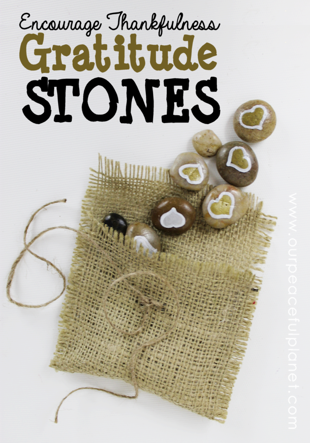 Encourage Thankfulness in your home with these simple to make Gratitude Stones. They are a great positive group activity or wonderful as a single gift. 