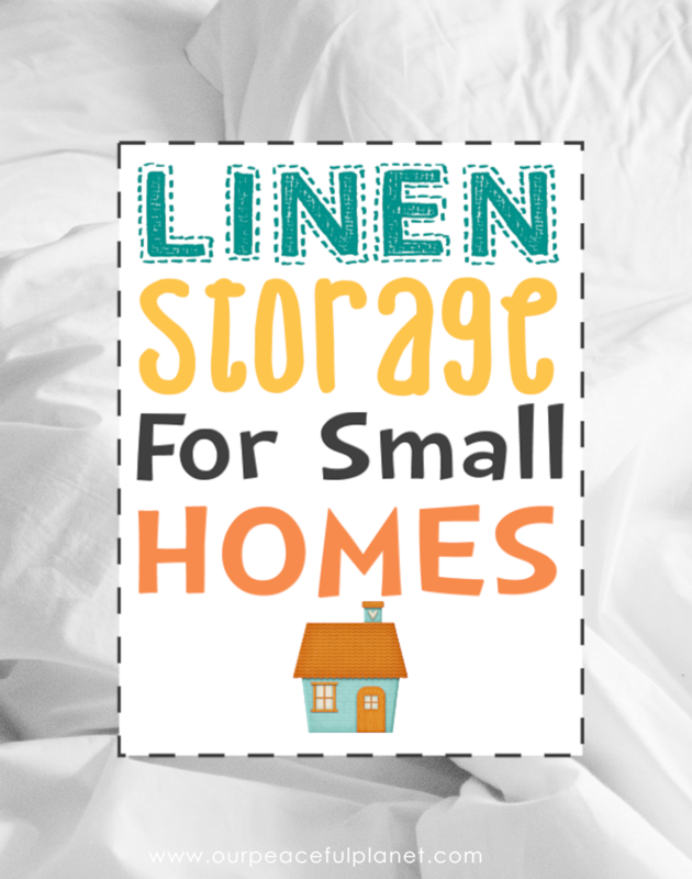 No place for linen storage in your small house? Here's an idea that keeps your sheets handy plus utilizes the typically unused space use of the space under your bed!