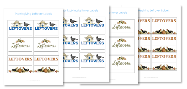 Free Printable Thanksgiving Leftover Labels – Casa Watkins Living