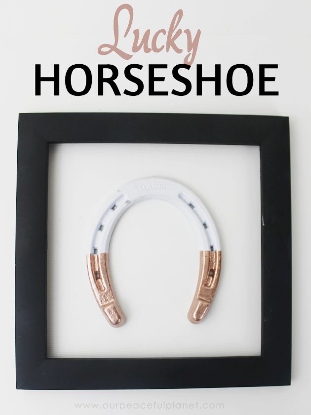 Invite good luck into your home by hanging a beautiful lucky horseshoe. Use a typical horseshoe or make one out of foam board with our pattern. It's easy!