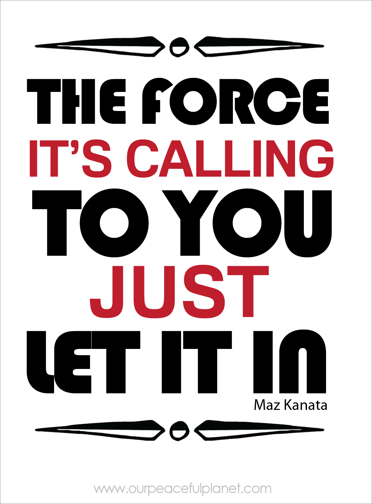 The Force is Calling To You
