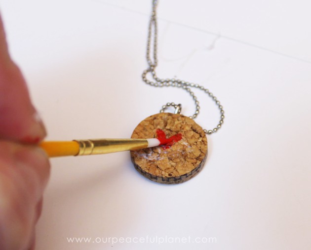 A beautiful little DIY necklace to give someone you love, made from a cork, our free printable and a hardware eyelet. So simple but so meaningful!