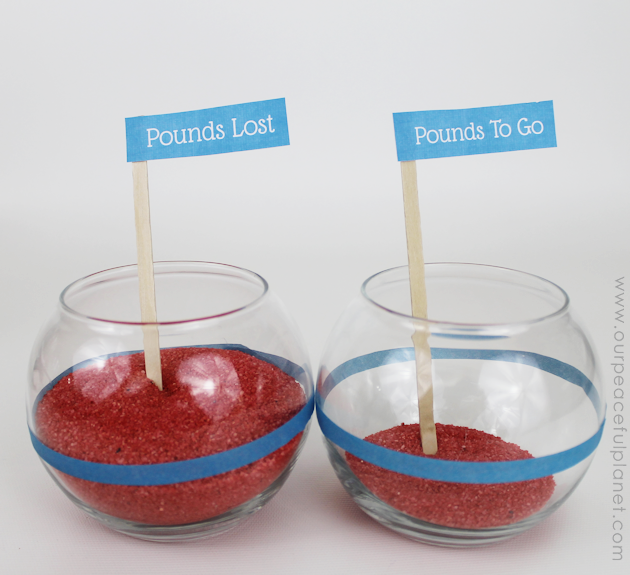 Make these fun weight loss tracker jars to give you a great visual to your progress! We've got six different styles you can make using a variety of items!