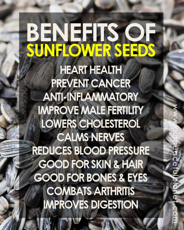 The benefits of sunflower seeds.