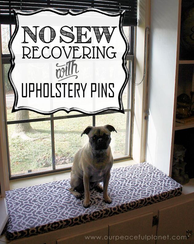 No-Sew Recovering With Upholstery Pins