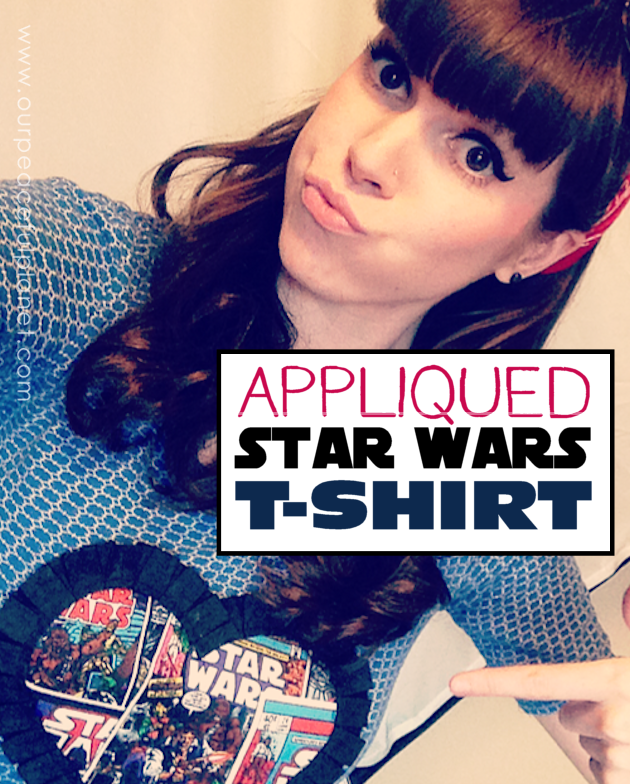 Create and wear a Star Wars T-shirt with pride! Grab a shirt, a scrap of Star Wars material and some fabric edging. You can use fabric glue or sew it on. 