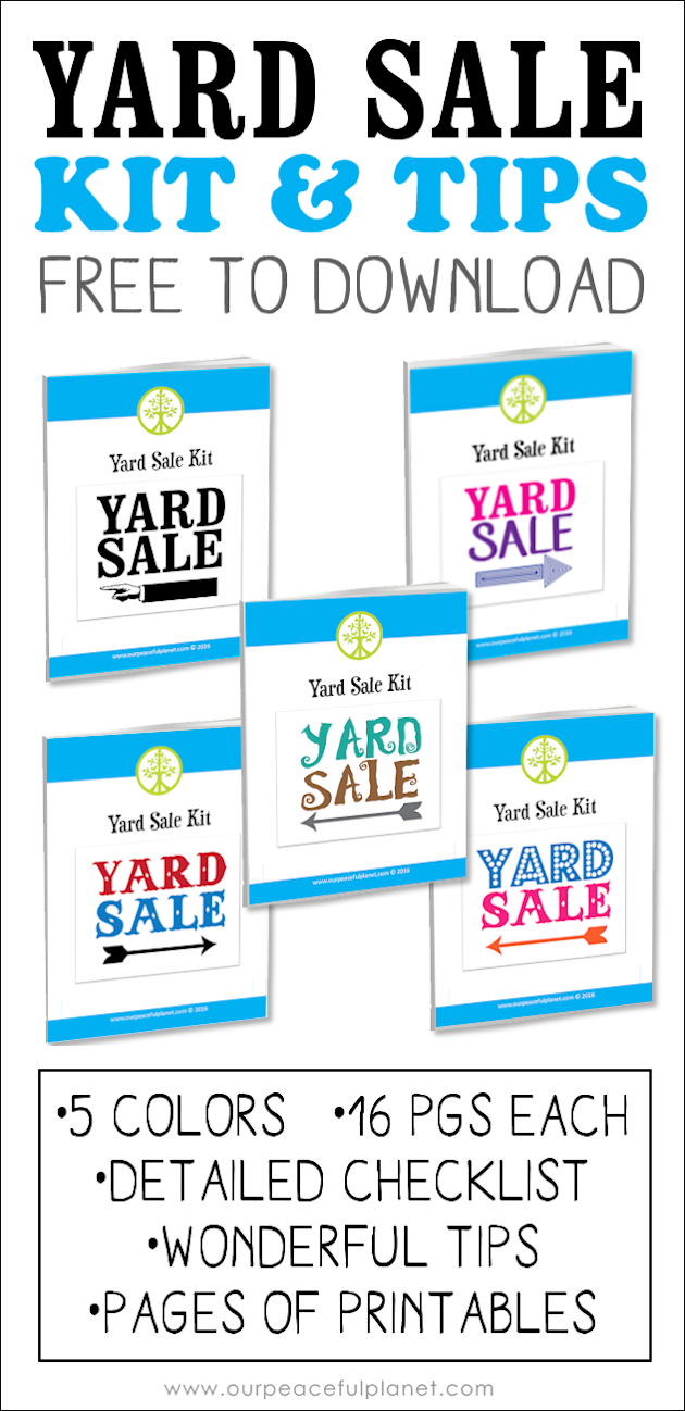 A yard sale is a great way to declutter and make some extra cash. Grab one of our printable kits with tips and checklist that will assure your success!