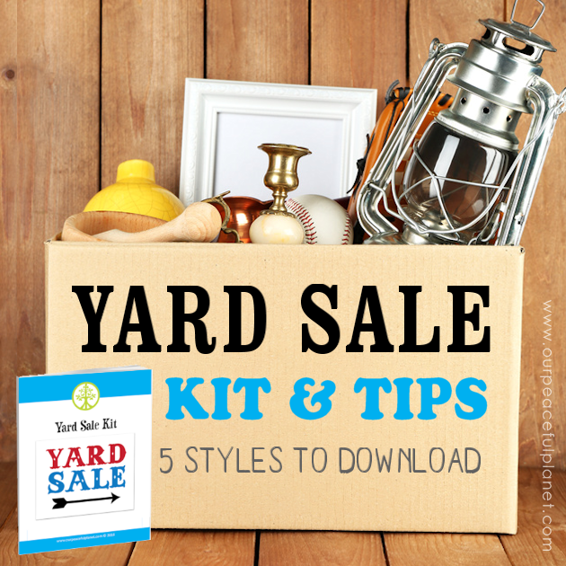 A yard sale is a great way to declutter and make some extra cash. Grab one of our printable kits with tips and checklist that will assure your success!