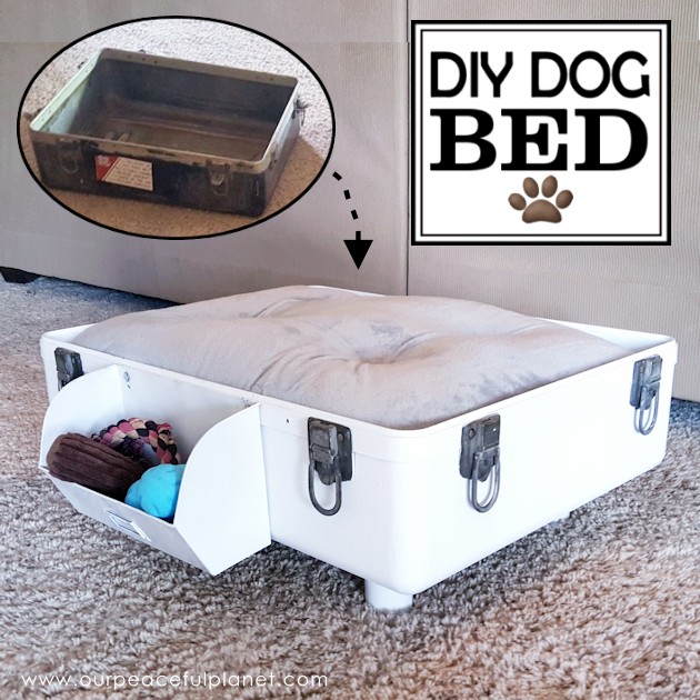 DIY Dog Bed from Suitcase SQ