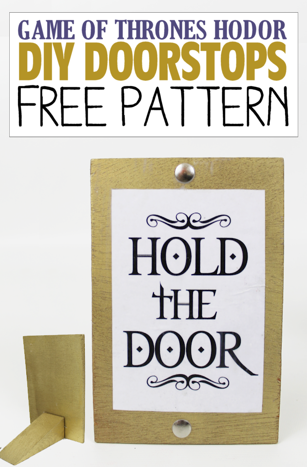 A quick and appropriate doorstop with free printables that you can make to honor this man whose huge size was only appareled by his huge heart.