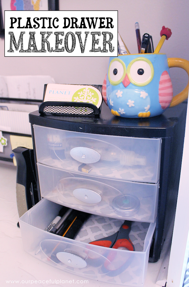 Plastic Drawer Makeover - Musings From a Stay At Home Mom