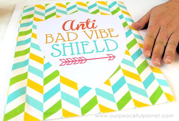 Surround yourself in good energy with our anti bad vibe shield! Hang anywhere to keep the negativity away! Multiple downloads for different color schemes.