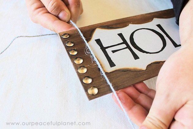 This simple medieval "Hold the Door" sign is part of our Over the Door Decor series. Easy plaques you create to send you out the door with a smile. 