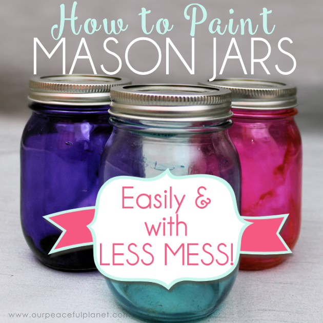  Painting or tinting jars can be pretty sloppy work. With our great tips you will learn not only how to paint mason jars easily but with very little mess!