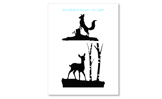 Not your typical mason jar light, these wondrous woodland silhouettes will bring a whimsical touch of nature into your home. Get your free download now!