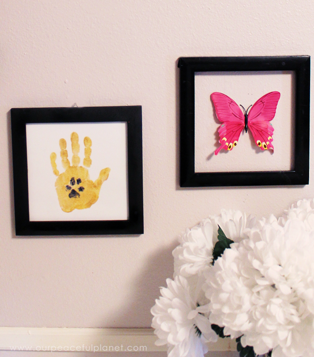 Make this framed keepsake dog or puppy paw print to have forever and memorialize your furry friends. It's both classy and meaningful!