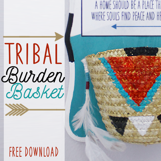 Remind family and visitors to keep negative thoughts outside your home with this beautiful poem and tribal burden basket that you hang on your front porch.