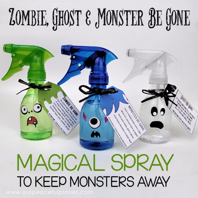 Are you bothered by monsters, ghosts or zombies? Whip up some of our magical "creature be gone" sprays. We makes ghost, monster & zombie survival easy!