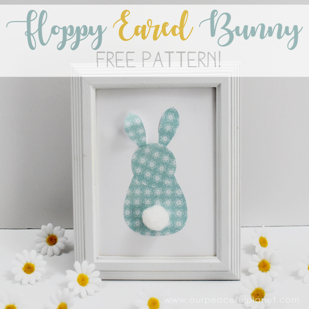 This year add a cute little floppy eared bunny to your Easter decorations. He takes 5 minutes to make with our free pattern and is also a wonderful gift.