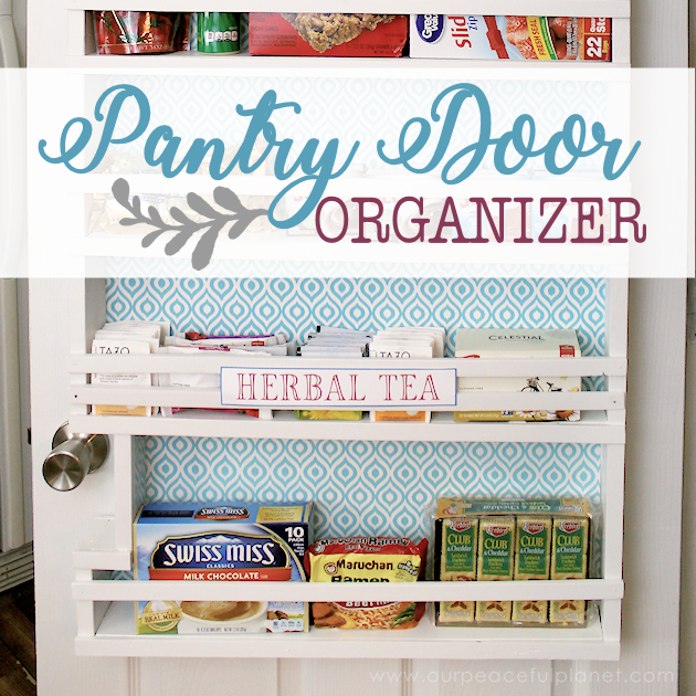Build your own affordable pantry door organizer with some wood and a few basic tools. It's easier than you think and you'll love the extra storage!