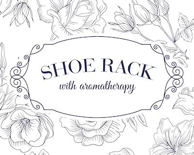 Make a quick entryway shoe rack with aromatherapy and keep your shoes neat and smelling nice. Plus frame one of our lovely printable reminders!