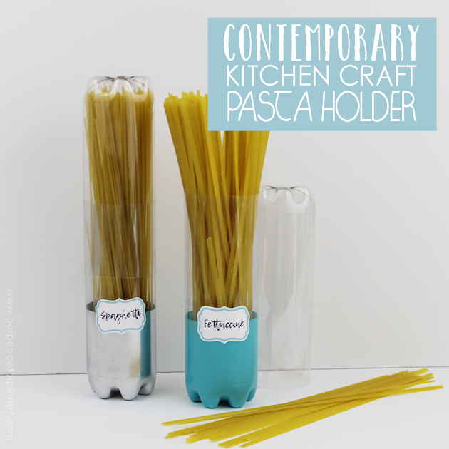 Sometimes the simplest things can be the most useful. These tall pasta containers come from our Contemporary Kitchen Craft Series and are so easy to make!