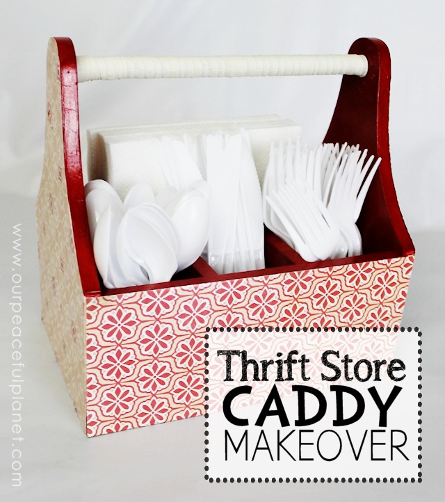 Thrift Store Caddy Makeover