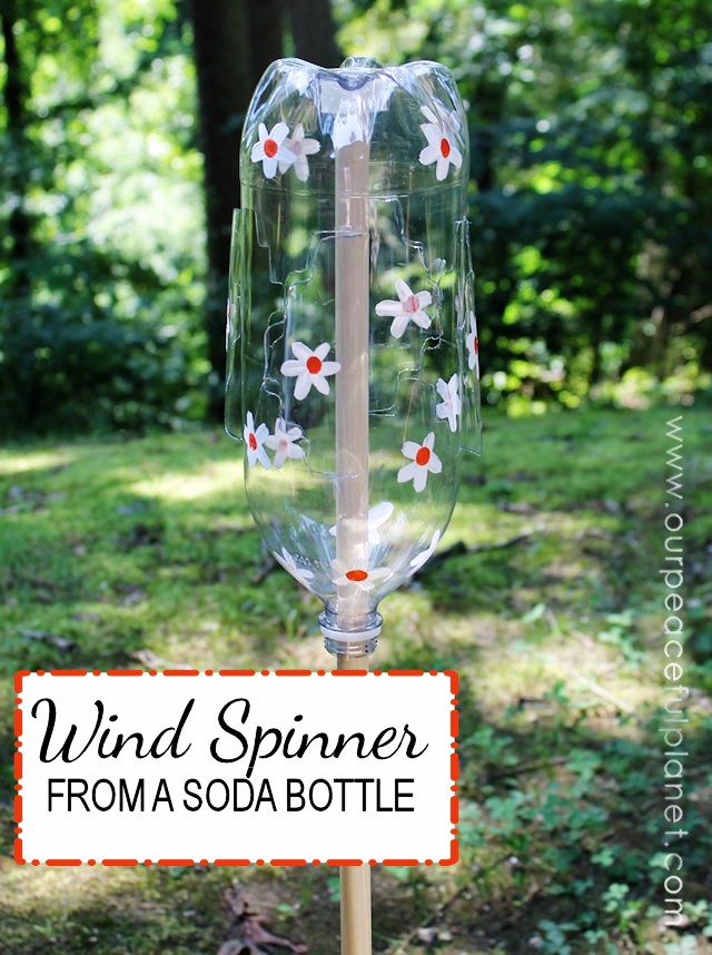 Fun Wind Spinner From a Soda Bottle