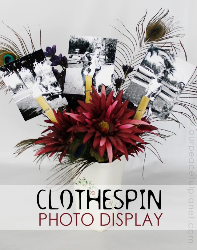Clothespin Photo Display
