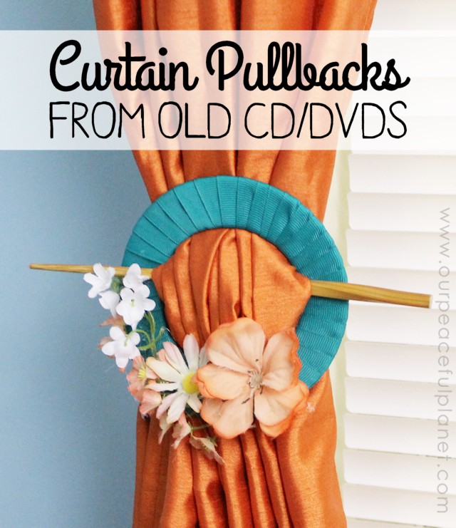 Curtain Pullbacks From Old DVDs or CDs