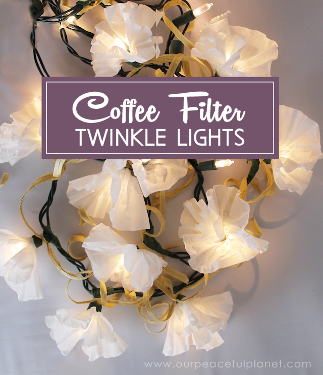 Coffee Filter Twinkle Lights