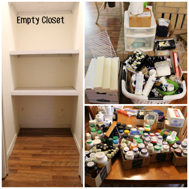 Herb Closet Makeover EMPTYING IT OUT
