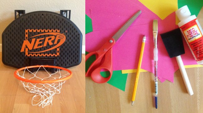 Nerf Basketball Simple Revamp Supplies